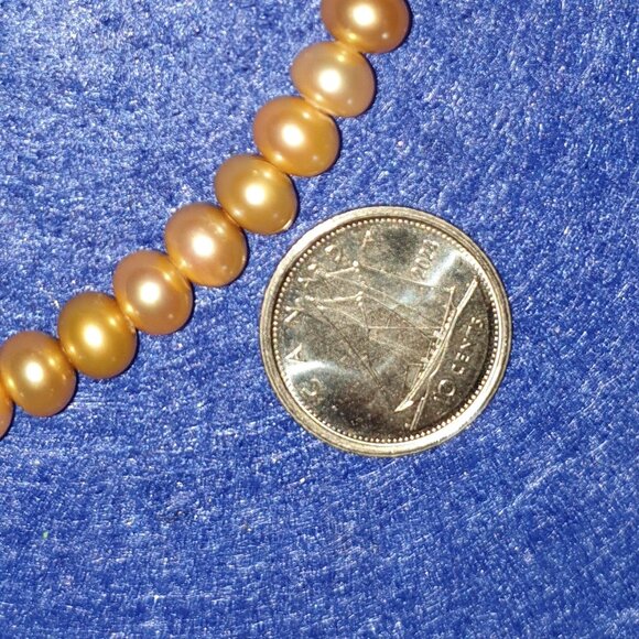 3 Strand Freshwater Pearl Choker Necklace Set White Ivory Pink 6mm Pearls - Picture 8 of 11